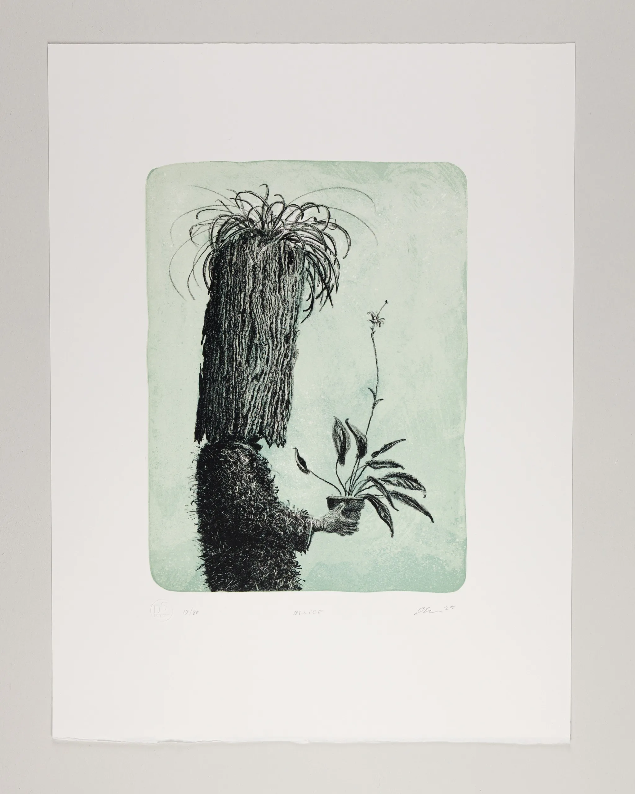 A lithograph print.
