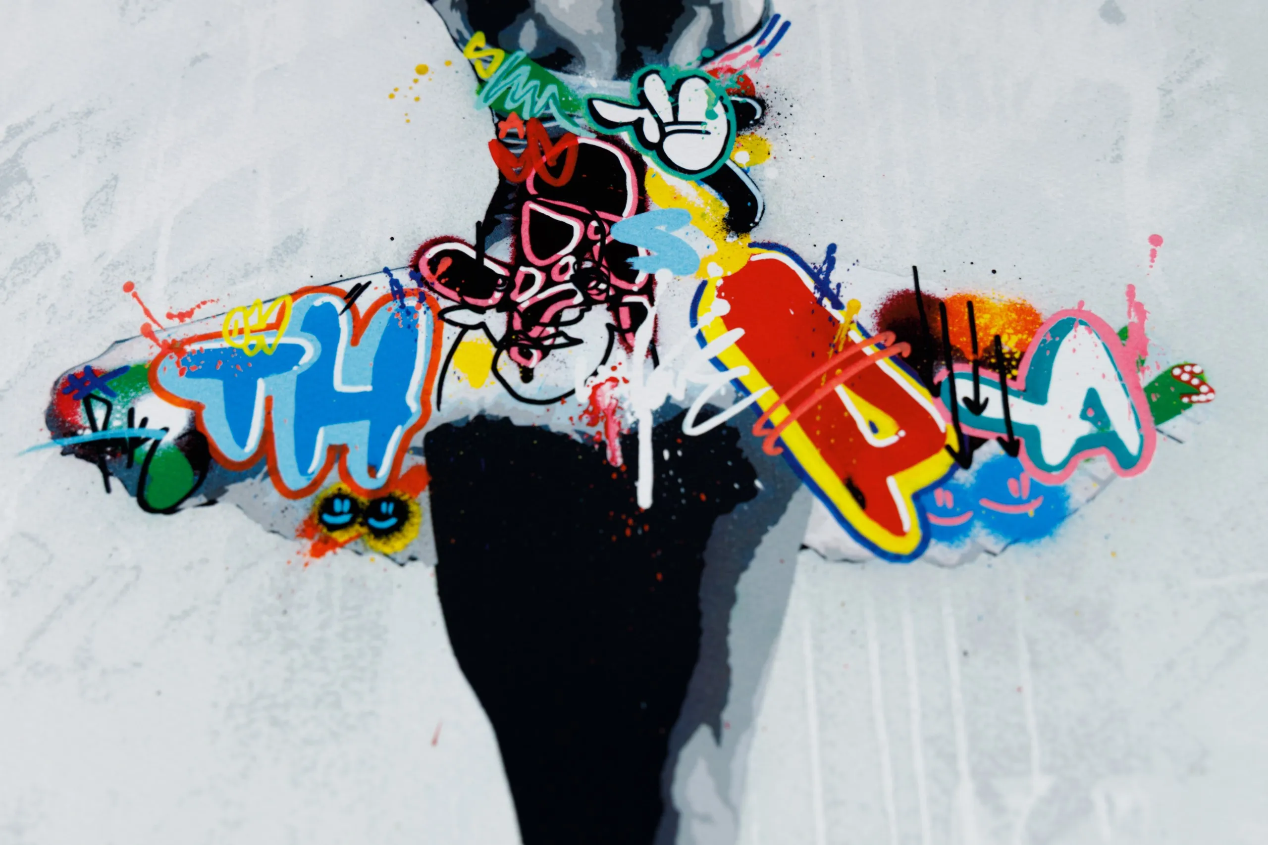 A detail of a screen print.